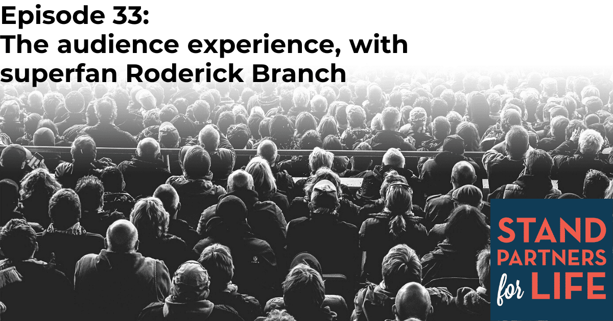 Crowd seated for episode 33