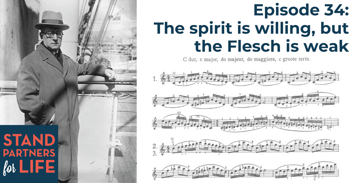 Flesch and his scales