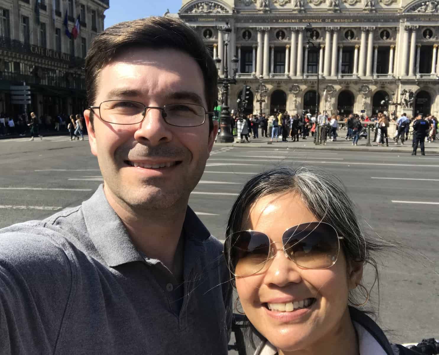 Nathan and Akiko in Paris, 2018
