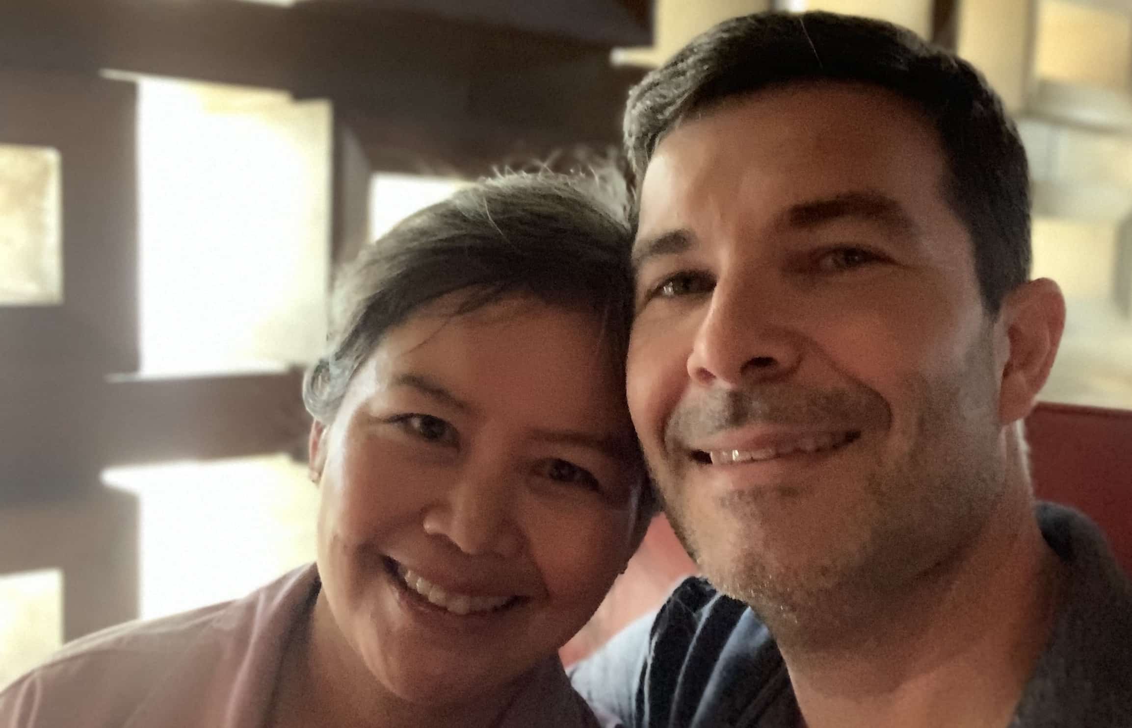 Akiko and Nathan at Houston's