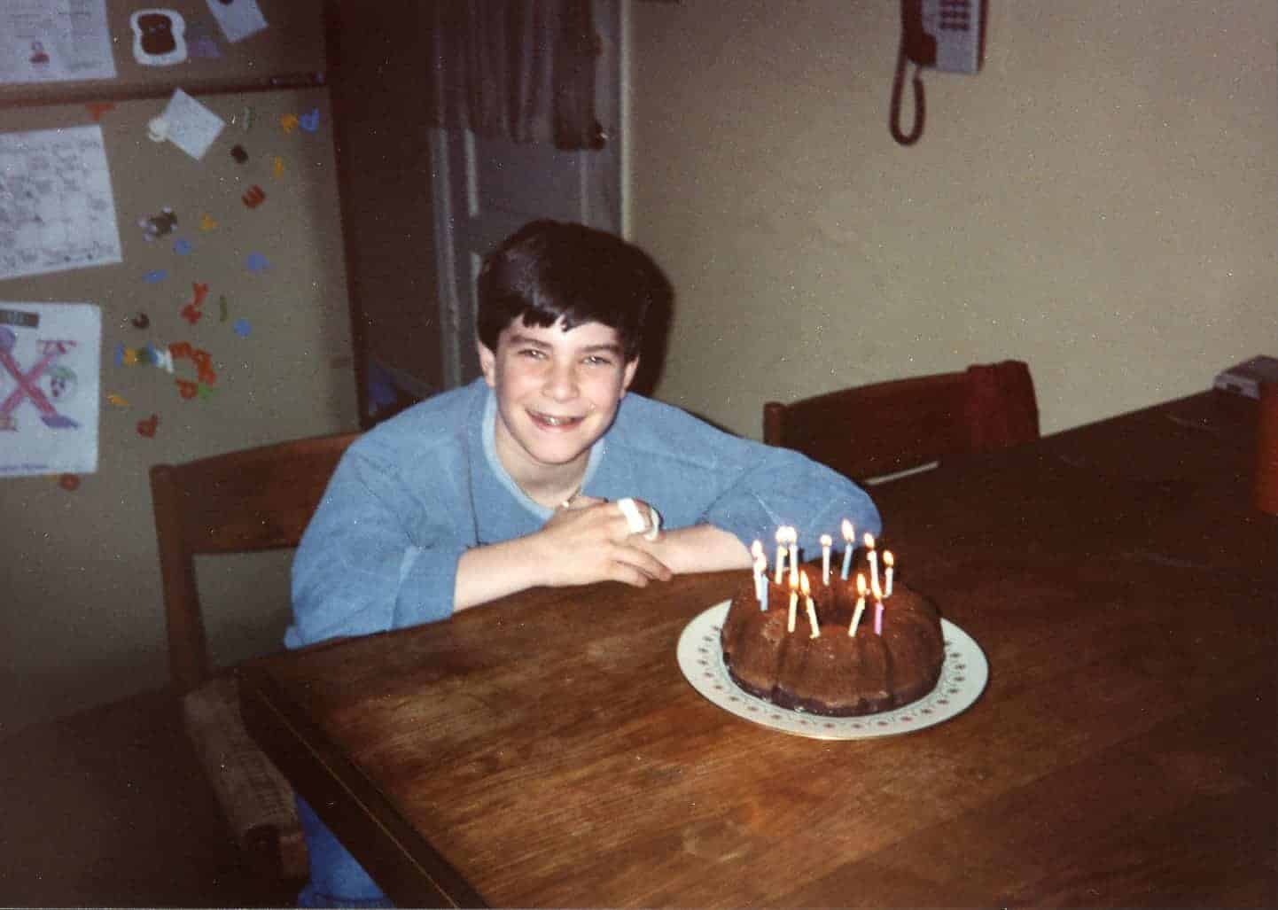 Nathan with bandaged fingers